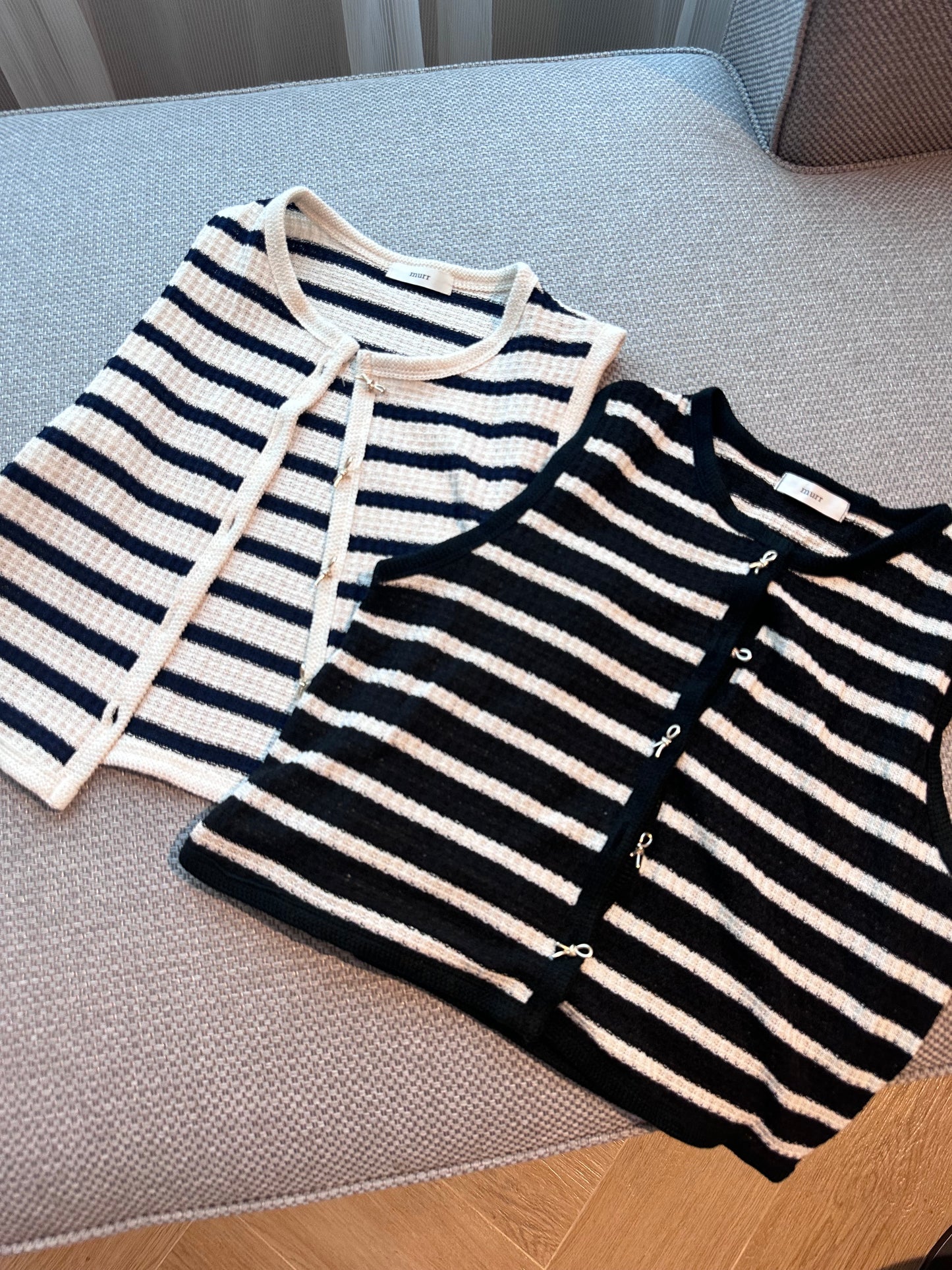 Striped Ribbon Vest