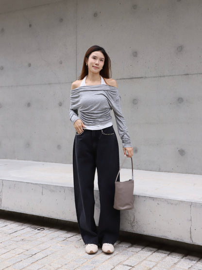 Pink Words Denim Jeans