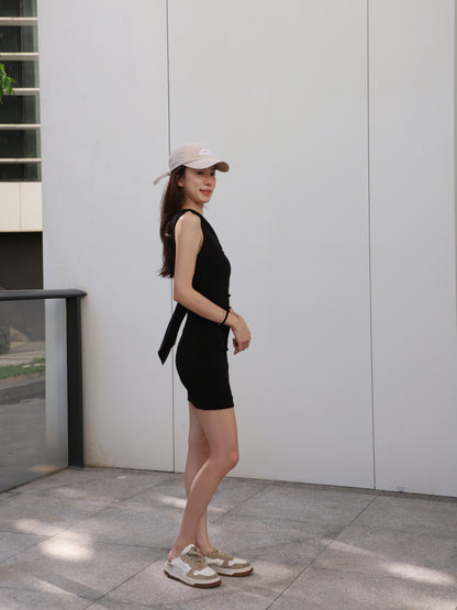 One Side Tail Mini Dress