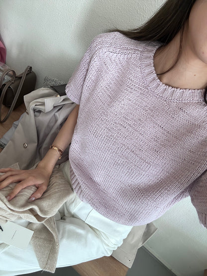 Cotton Knitted T Top