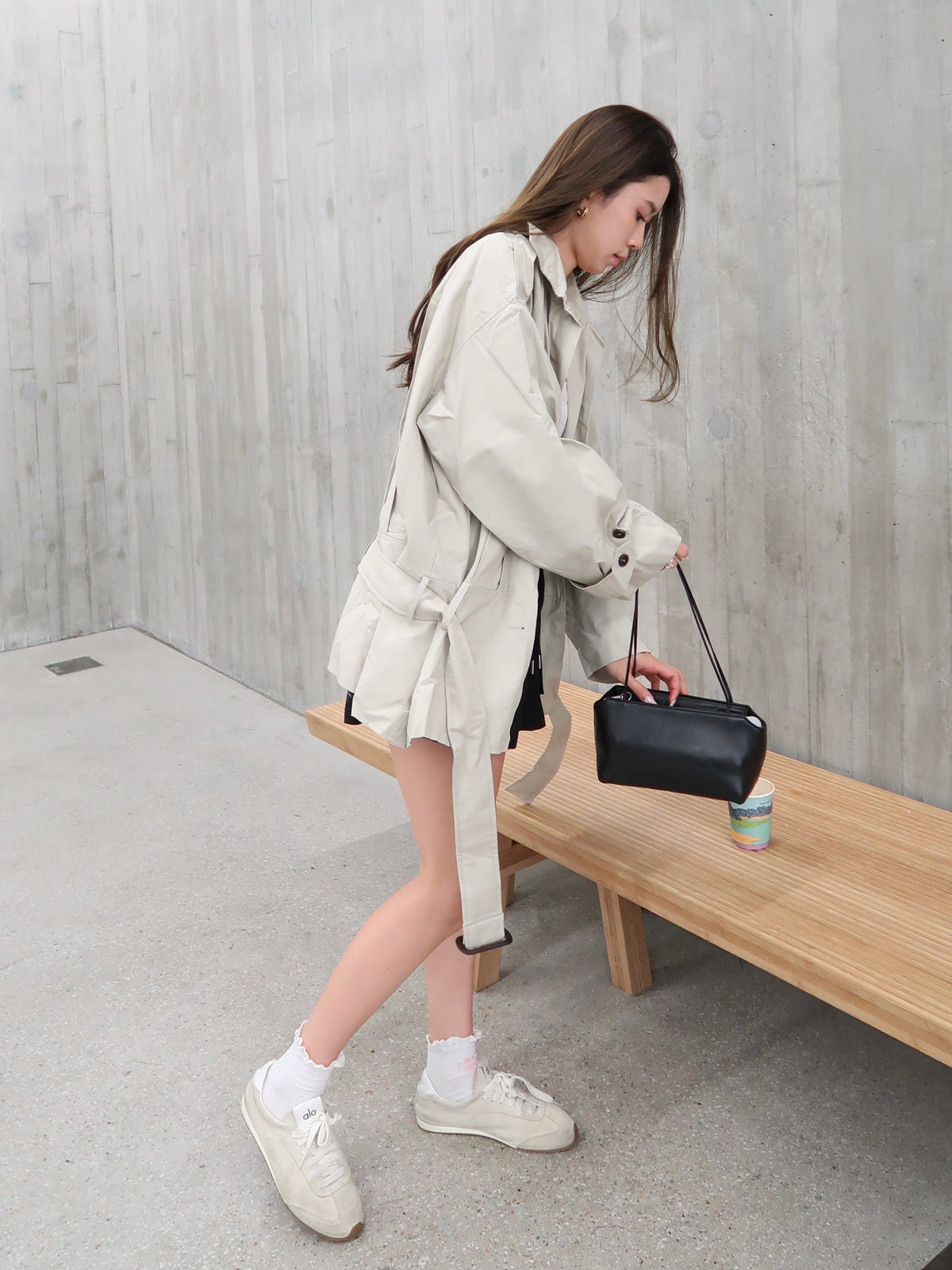 Stylish 26SS Long Trench Coat