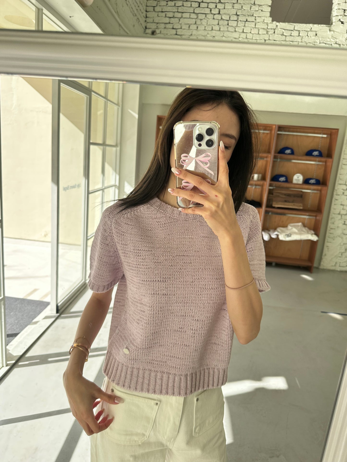 Cotton Knitted T Top