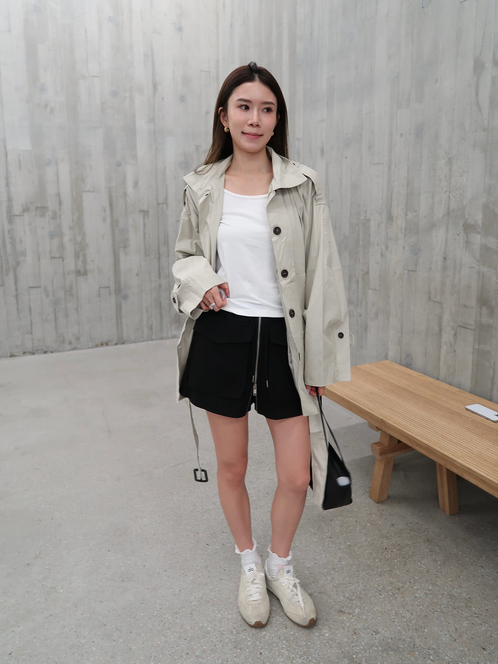 Stylish 26SS Long Trench Coat