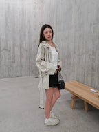 Stylish 26SS Long Trench Coat