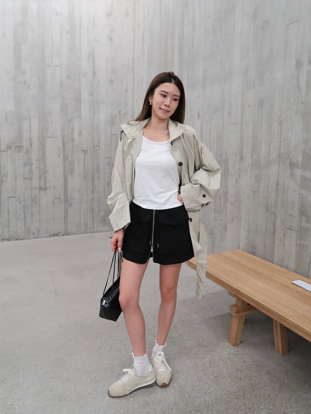 Stylish 26SS Long Trench Coat