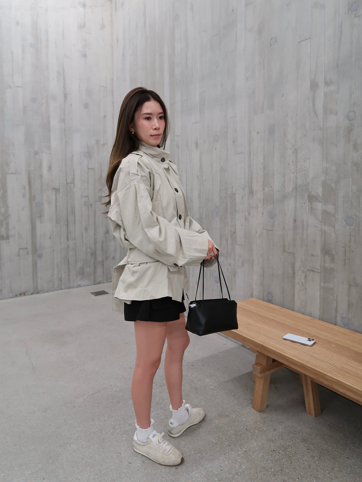 Stylish 26SS Long Trench Coat
