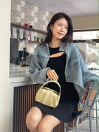 U Cut Denim Jacket