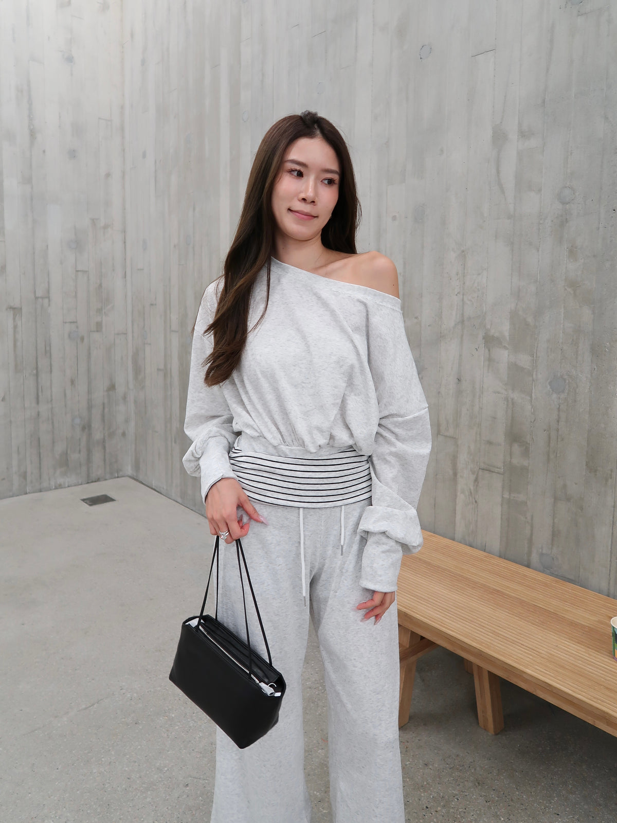 Real Leather Long Bag
