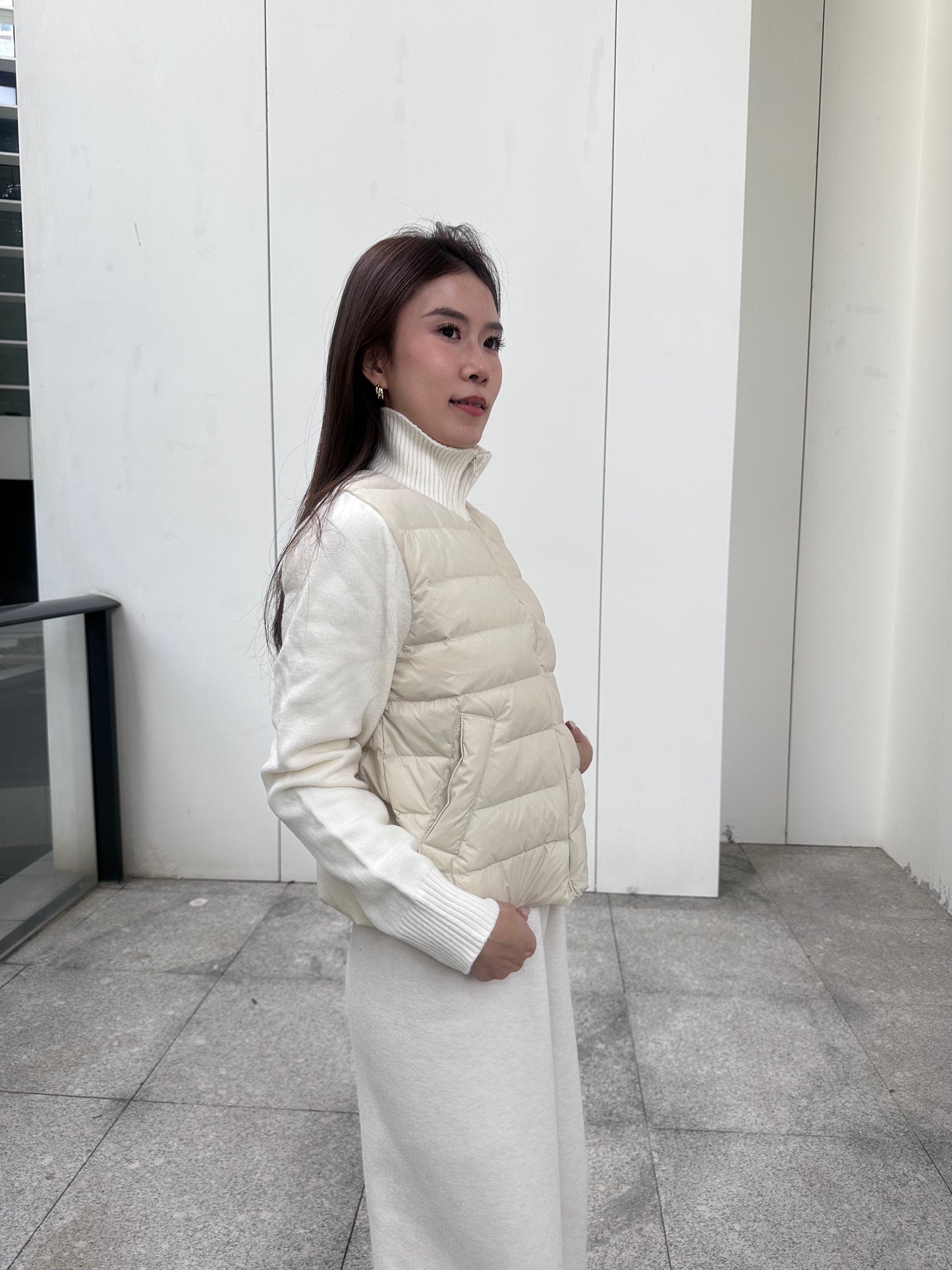 Knitted & Down Mix Jacket