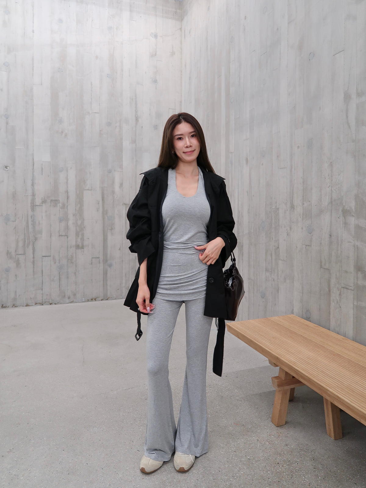 Stylish 26SS Long Trench Coat