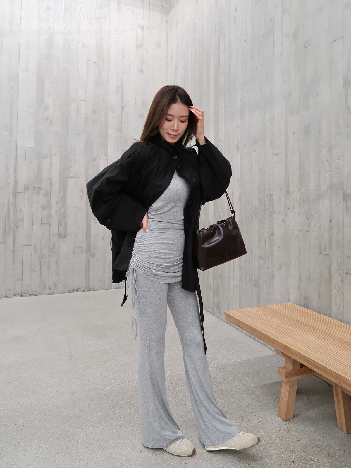 Stylish 26SS Long Trench Coat