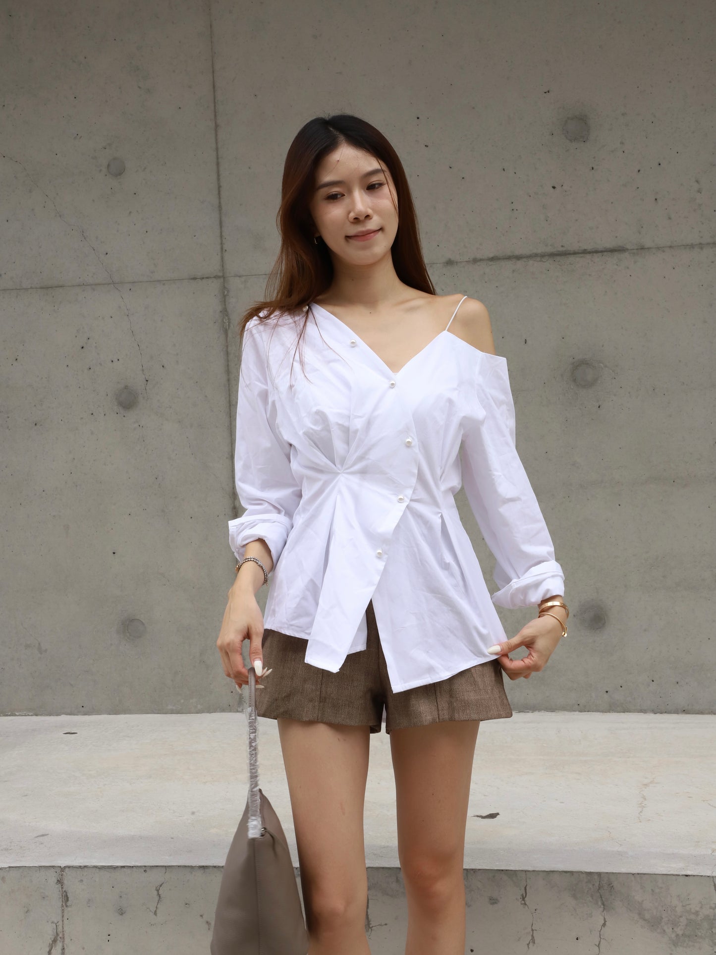 Slim Cut Pearl Shirt