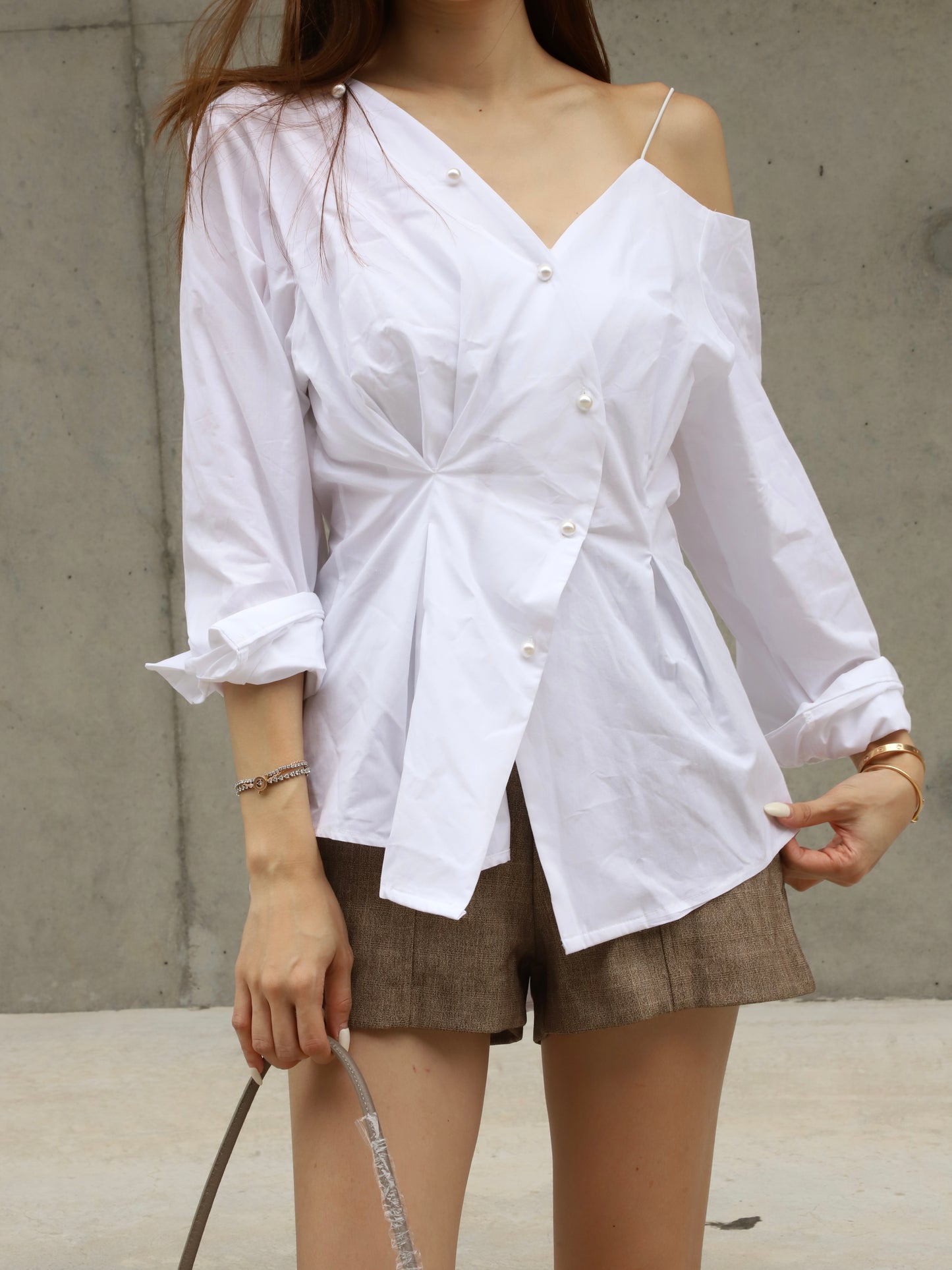 Slim Cut Pearl Shirt
