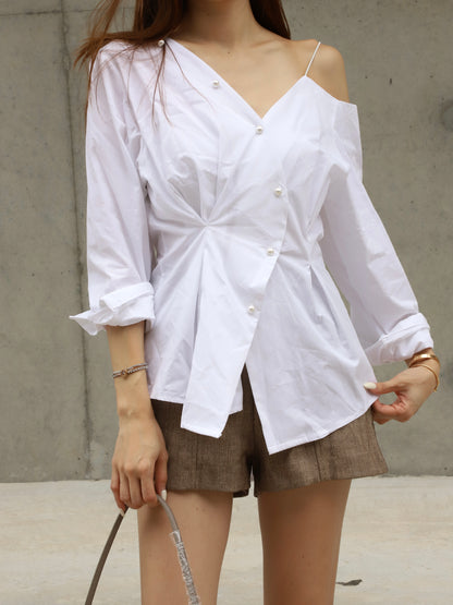 Slim Cut Pearl Shirt