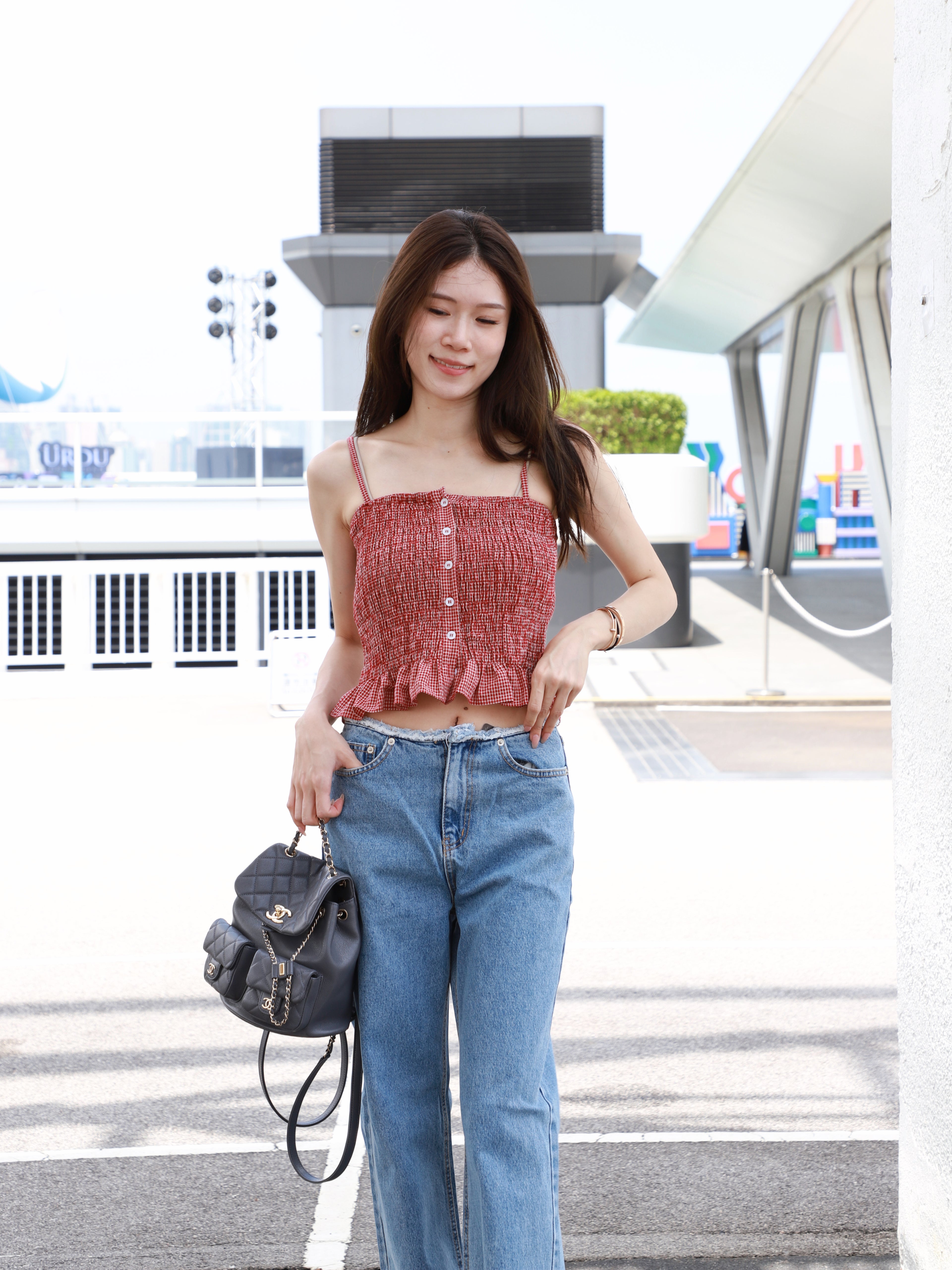 Checked Mini Tank Top