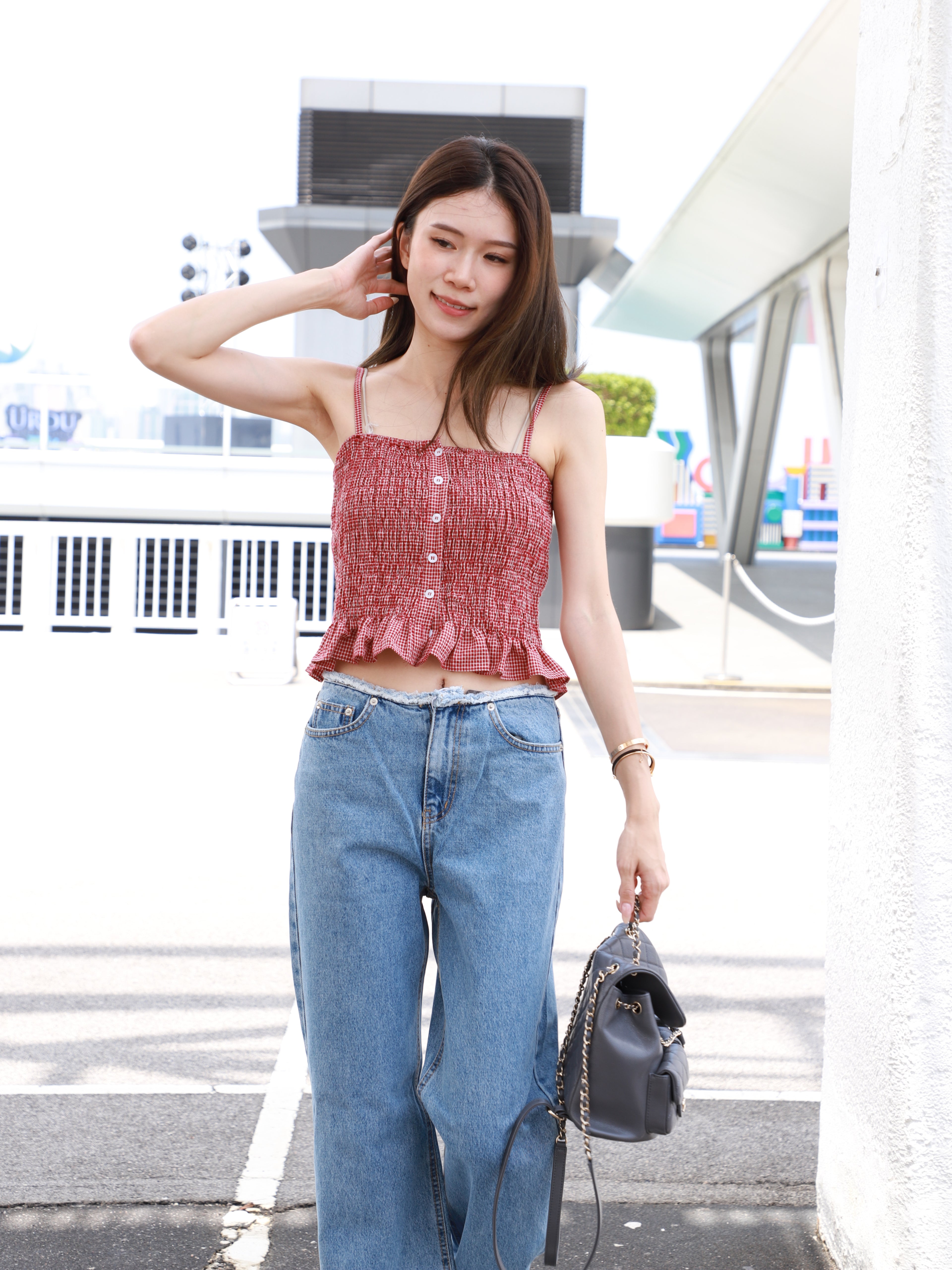 Checked Mini Tank Top