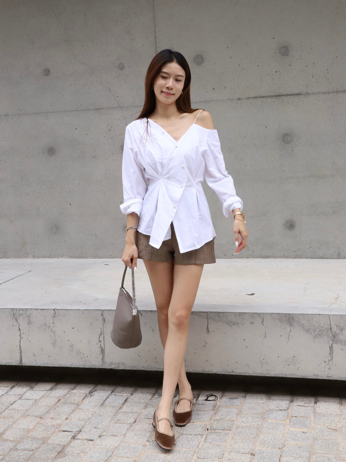 Slim Cut Pearl Shirt