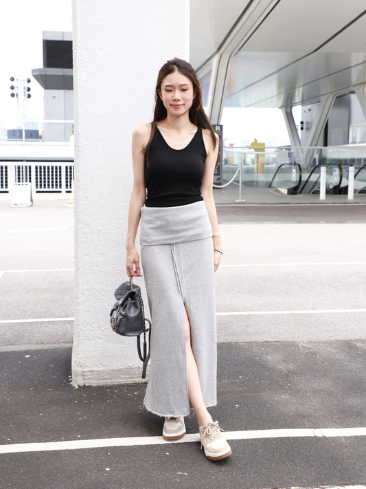 2 ways Cotton Maxi Skirt