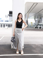 2 ways Cotton Maxi Skirt