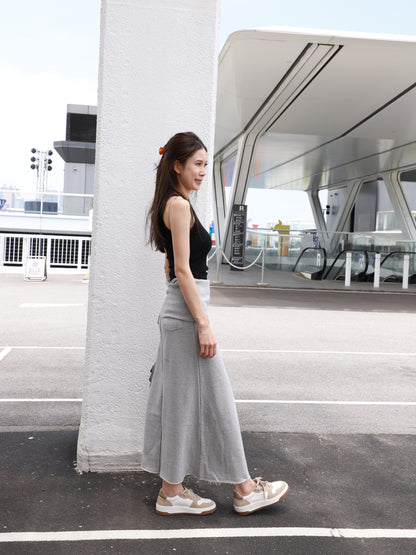 2 ways Cotton Maxi Skirt