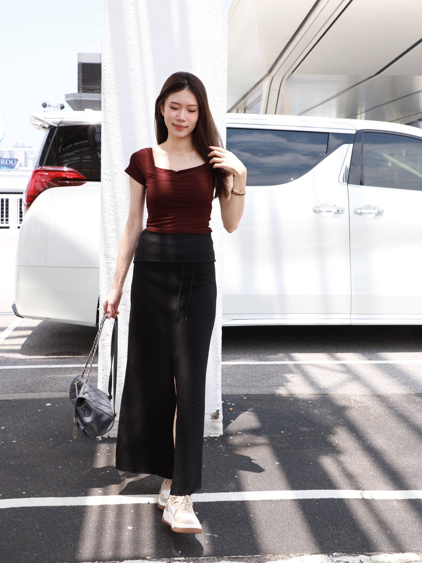 2 ways Cotton Maxi Skirt