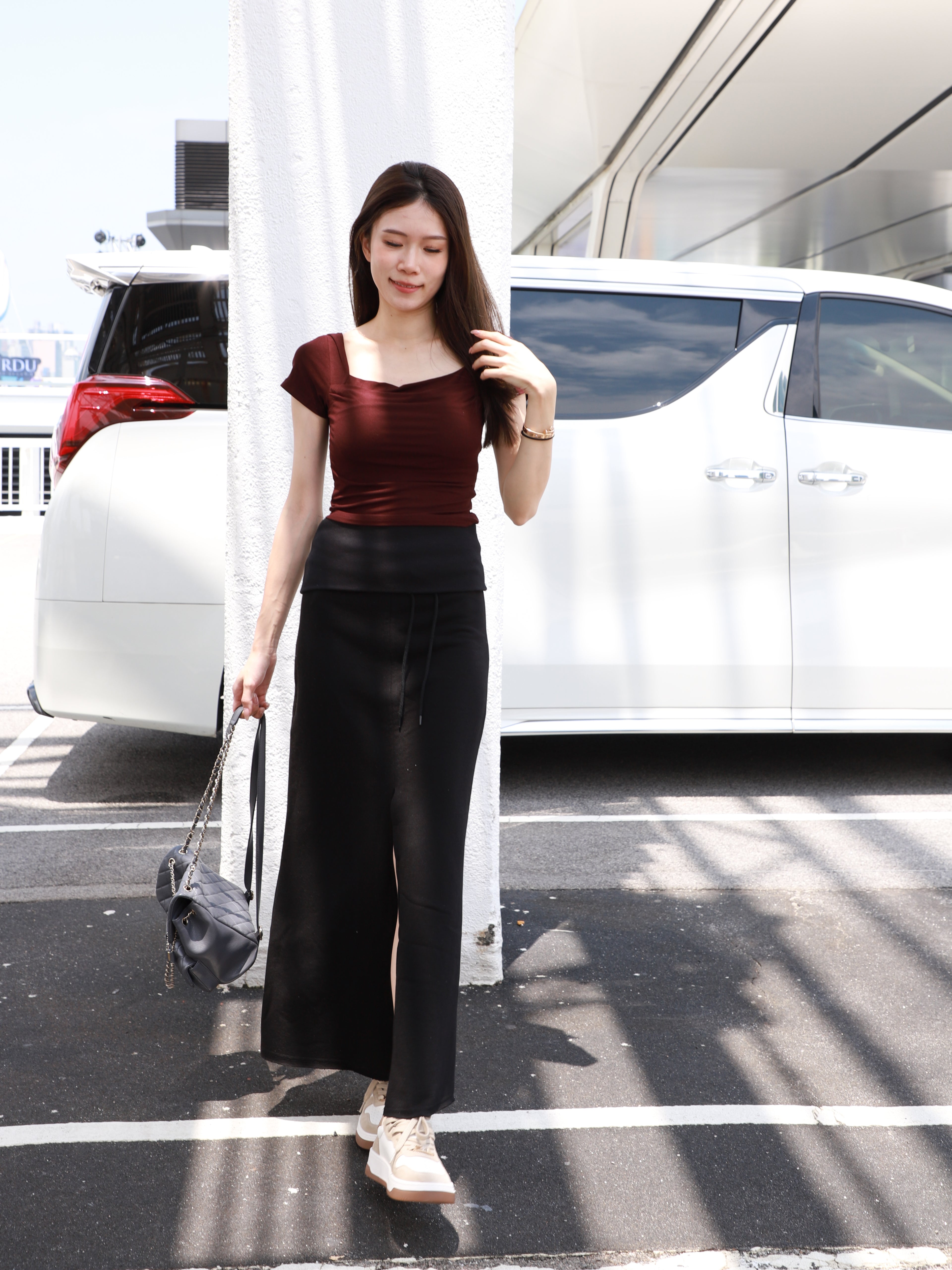 2 ways Cotton Maxi Skirt