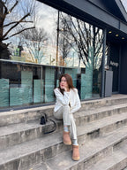 Snow Dotted Tweed Jacket