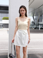 Twisted Linen Skirt