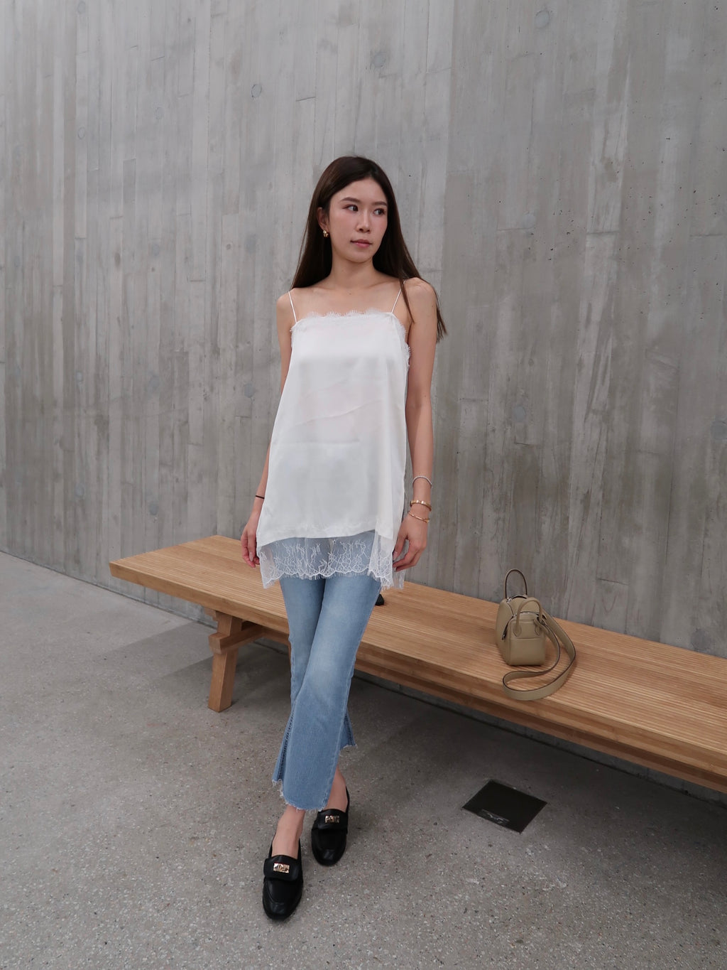 Slim Flare Leg Denim Jeans