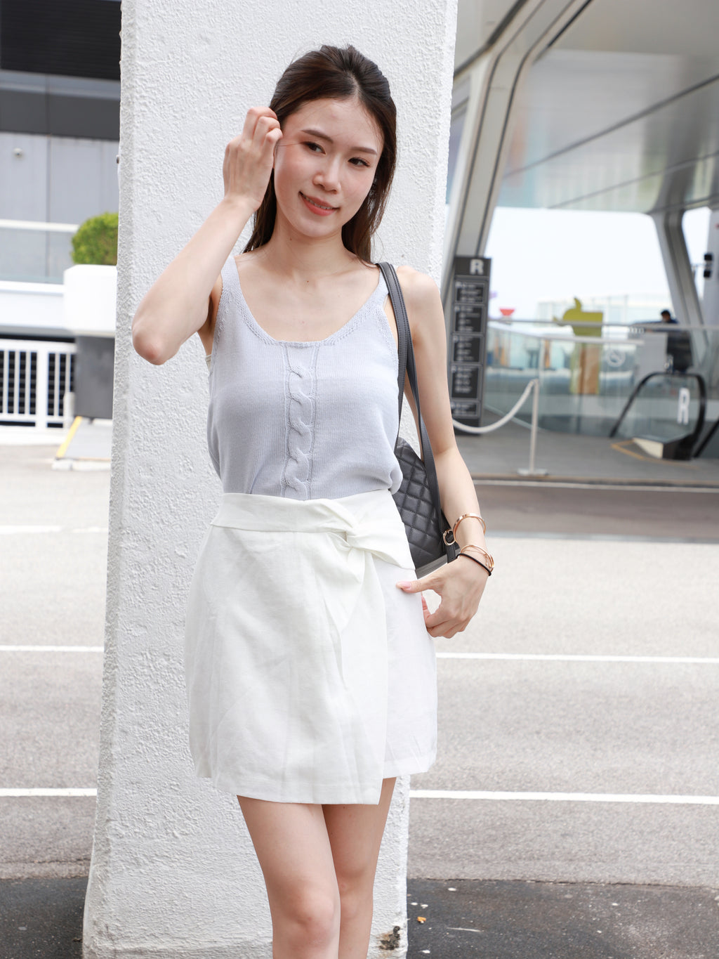 Twisted Linen Skirt