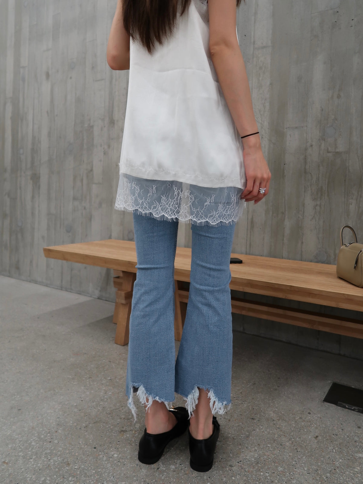 Slim Flare Leg Denim Jeans