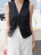 Striped Office Like Vest