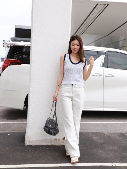 Stylish Tweed Tank Top