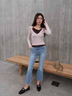 Slim Flare Leg Denim Jeans