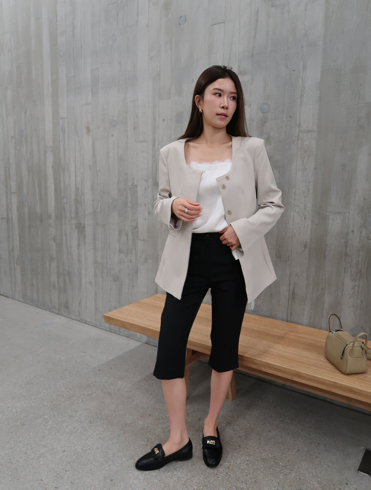 Big U Neck Slim Blazer