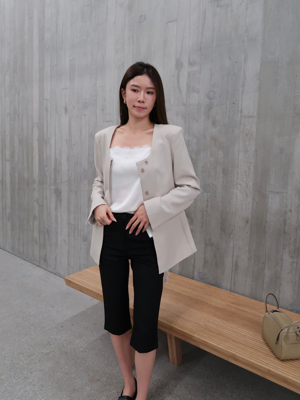 Mid Length Office Capri Pants