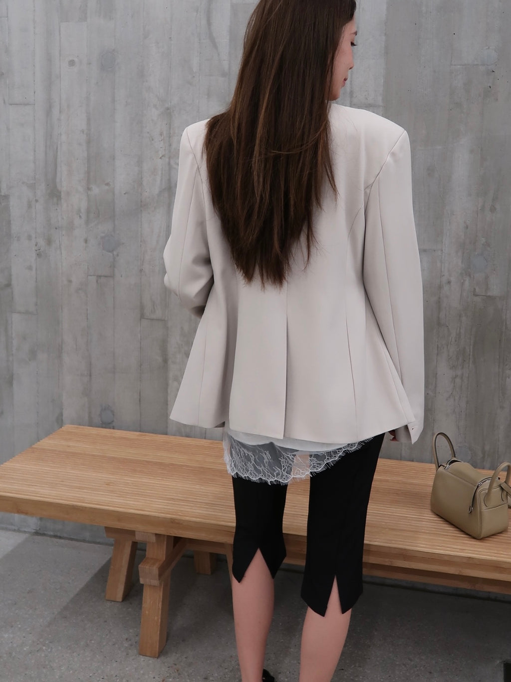 Big U Neck Slim Blazer