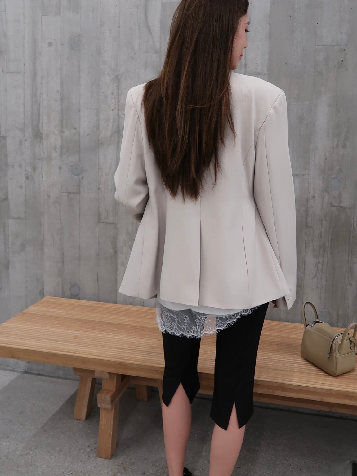 Big U Neck Slim Blazer