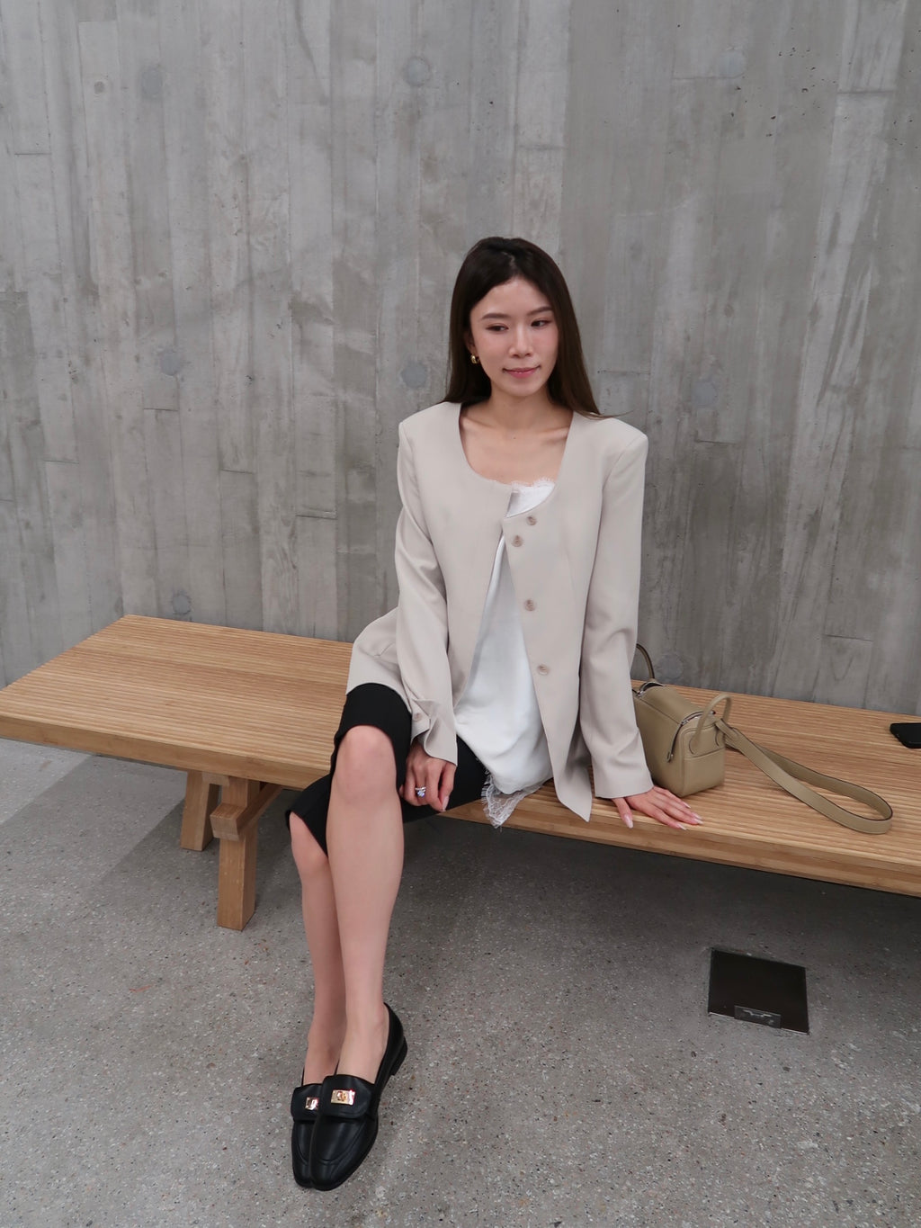 Big U Neck Slim Blazer