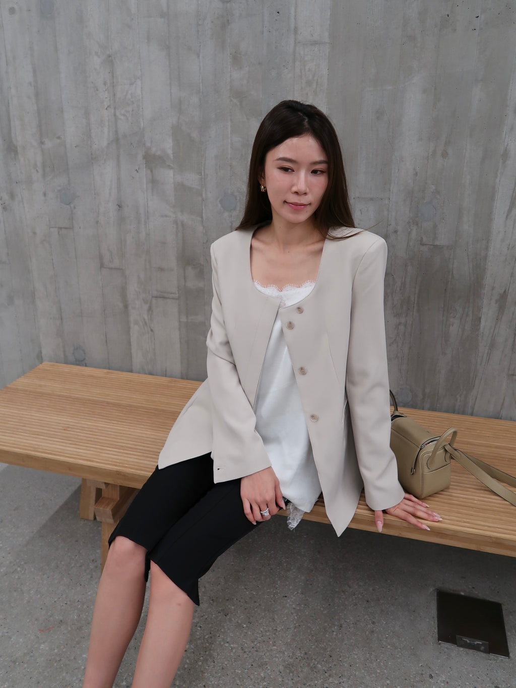 Big U Neck Slim Blazer