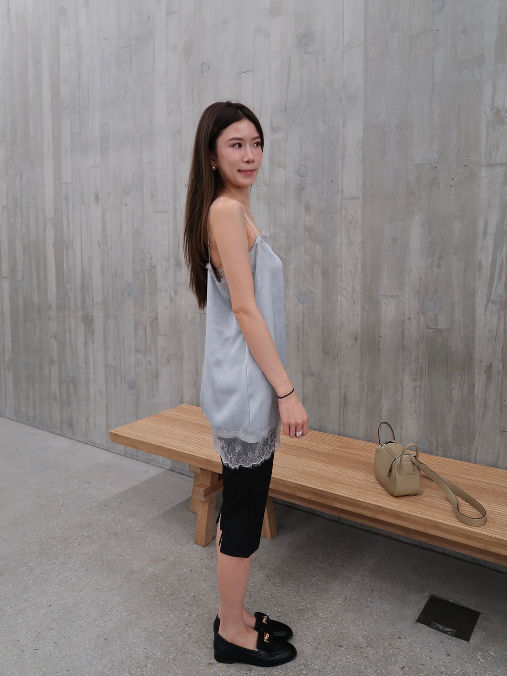 Mid Length Lace Tank Top
