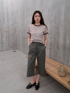 Mid Length Wide Leg Pants