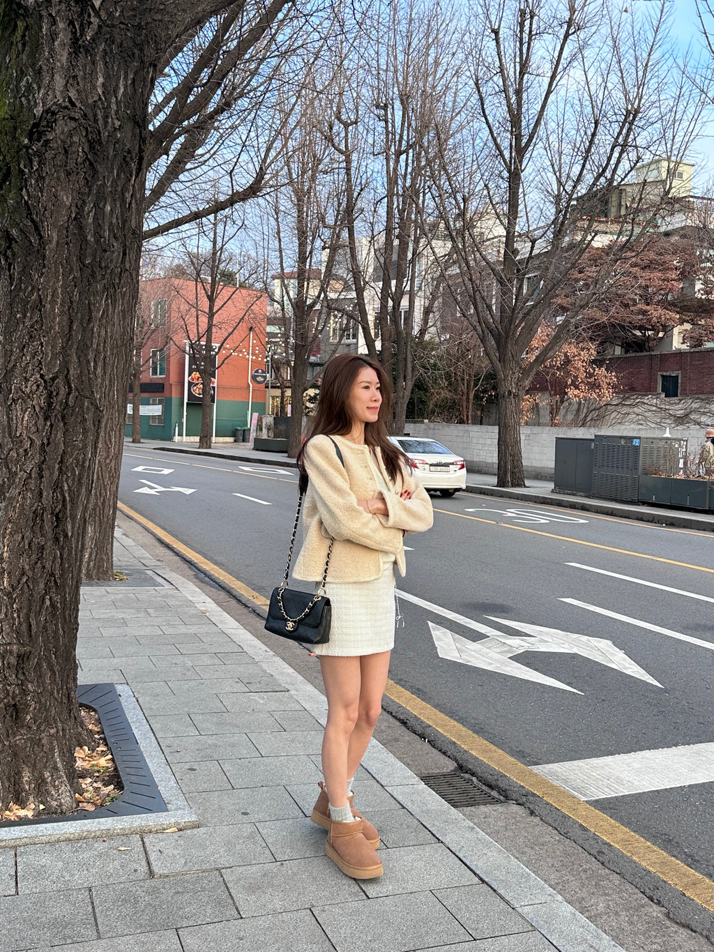 Snow Dotted Tweed Jacket