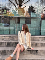 Snow Dotted Tweed Jacket