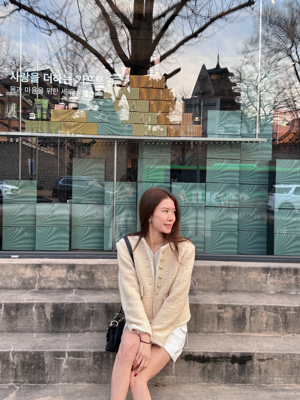 Snow Dotted Tweed Jacket