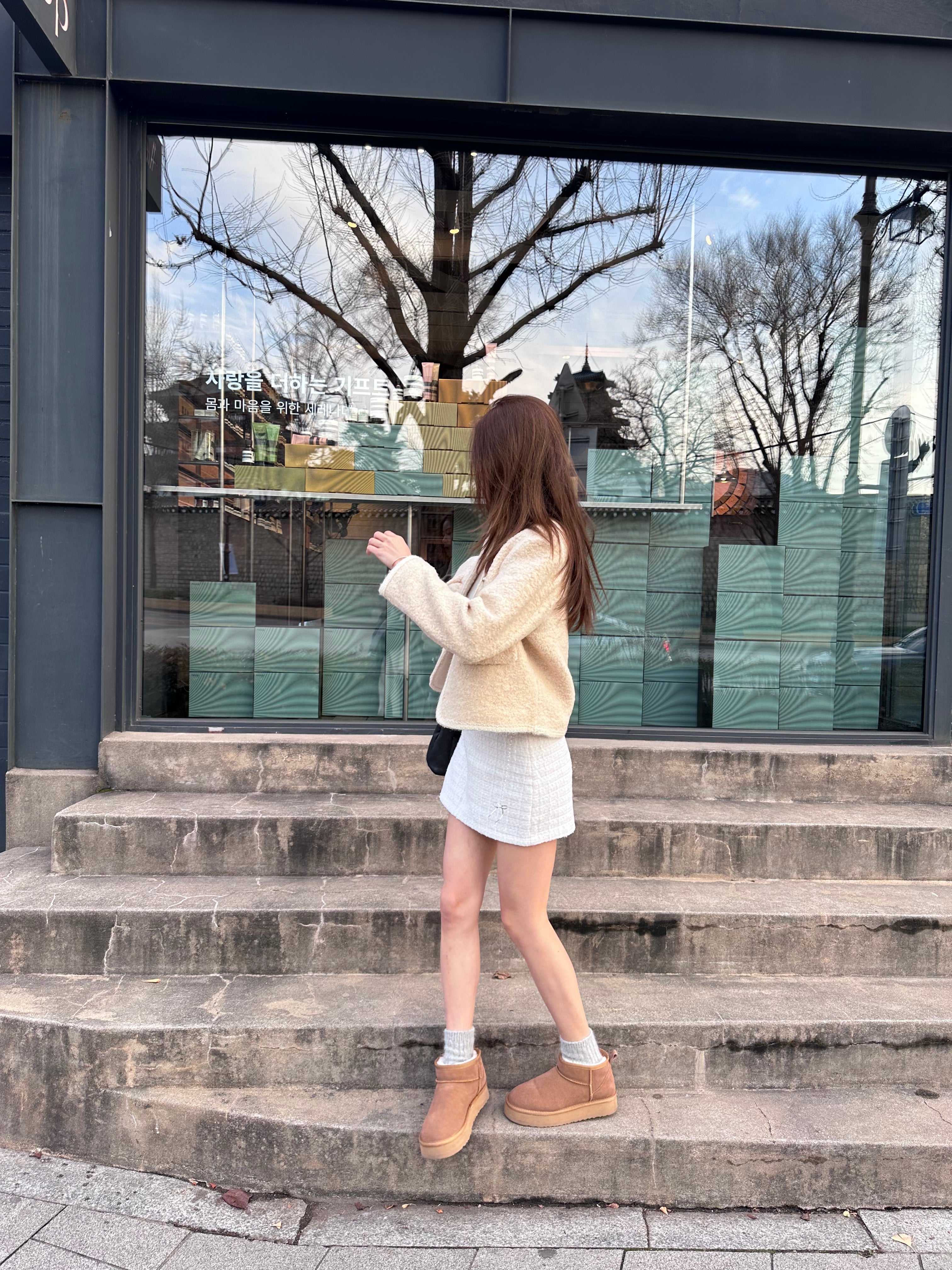 Snow Dotted Tweed Jacket