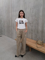 Im Cat Cotton Cropped T Shirt