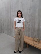 Im Cat Cotton Cropped T Shirt