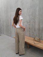 Velvet Wide Leg Pants