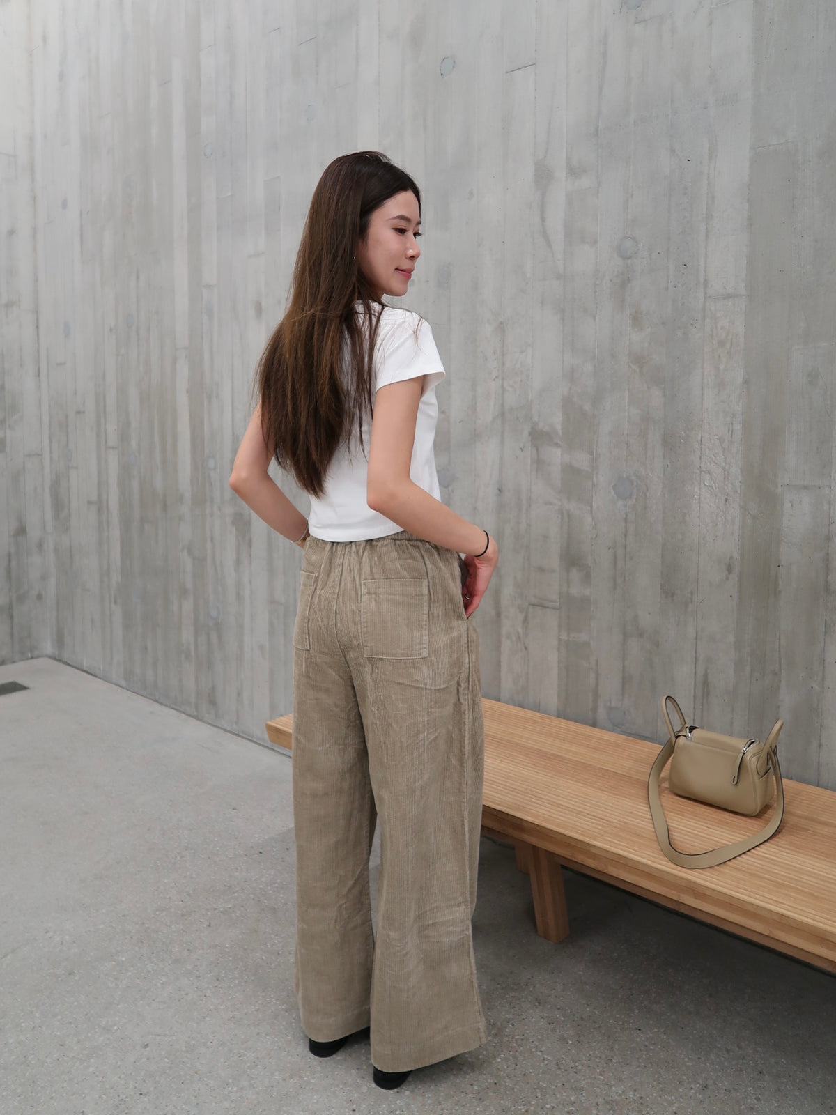 Velvet Wide Leg Pants